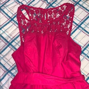 A hollister hot pink dress.